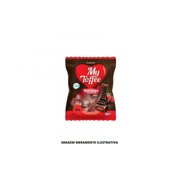 BALA - RICLAN - 500g MY TOFFEE CHOCOLATE RECH MORANGO